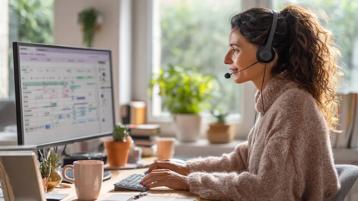 Medical VA reviewing analytics and reporting for practice clients